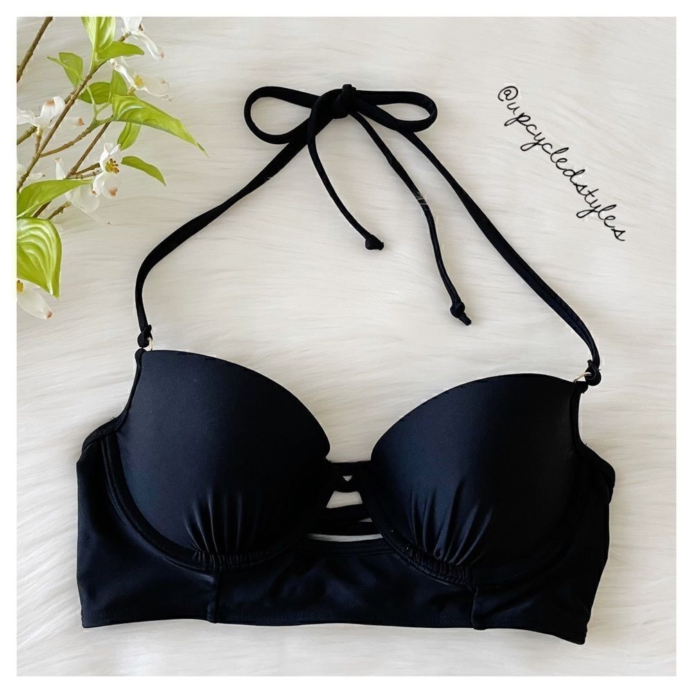 NWT A&F Push Up Plunge Bikini Bra Top 34B - Picture 4 of 13